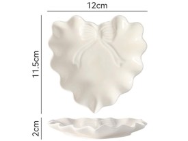 Molde silicona corazon con volados y moño